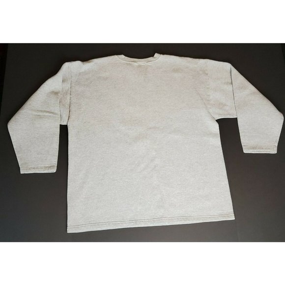 Tommy Hilfiger Gray Crew Neck Big Flag Pullover Sweater Size XL Grey Vintage - Picture 2 of 8